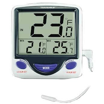Traceable Jumbo Fridge/Freezer Digital Thermometer: 1 Wire Probe