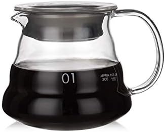 Coffee Press Coffee Pot 350ml 600ml 800ml Glass Coffee Dripper Insulated Handle Pots(350ml)
