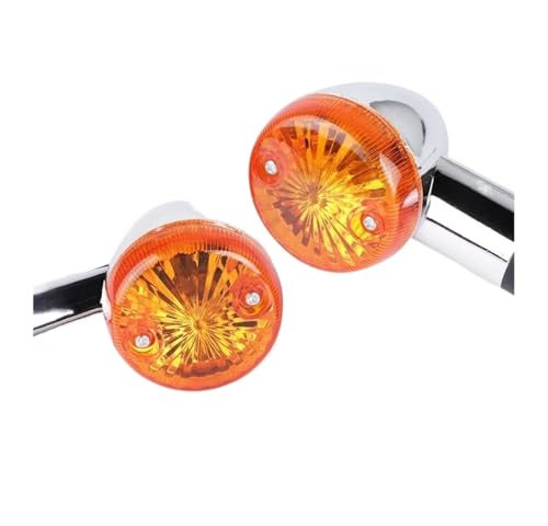 Luz de señal de giro para motocicleta de 12V y kit de reemplazo de indicadores ámbar de 10mm