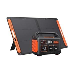 Jackery Solargenerator 1000, 1002WH Tragbare Powerstation mit SolarSaga 100W Solarpanels, 2 * 230V 1000W AC Steckdose mobile Stromversorgung für Wohnmobil Outdoor, Heimwerken und als Notstromagarat
