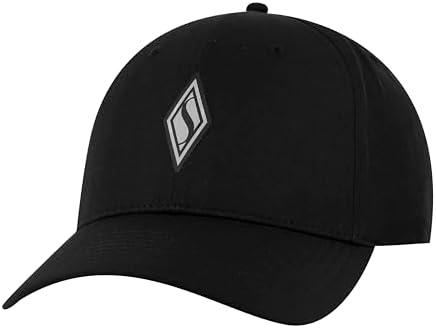 Skechers Men's Skechweave Diamond Snapback Hat, Bold Black, One Size