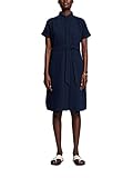 ESPRIT Hemdblusenkleid mit Bindegürtel, 100% Baumwolle