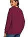 NEYOUQE womens pullover crewneck sweatshirt Wine red work for women dressy casual fashion 2025 spring fall trendy sweat jackets ladies outfits basic workout blouses L