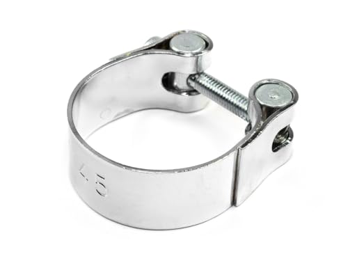 Collier d'échappement 45 mm chromé EAN : 4043981108057 pour Harley Davidson Honda Kawasaki Moto Guzzi Suzuki Yamaha