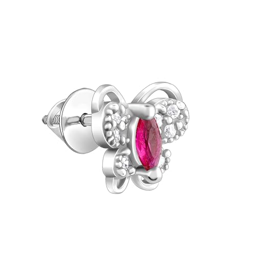 GIVA 925 Silver Pop Pink Studded Butterfly Studs | Gifts for Girlfriend, Gifts for Women and Girls | With Certificate of Authenticity and 925 Stamp... - Image 5