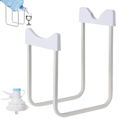 Soporte para botellas de agua de 5 galones, dispensador duradero a prueba de fugas, boquilla reutilizable, apto para botellas de agua sin rosca de 55 mm de diámetro | Estación de hidratación fácil