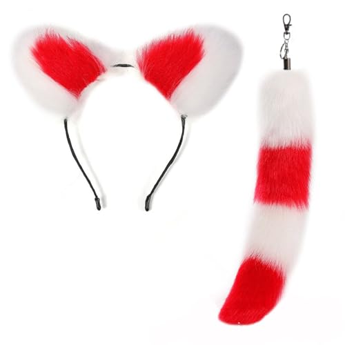 Ears Headband And Tail Pendant For Cosplay Lover Stylish Bag And Backpack Decoration Fashionable Accessories Car Charm