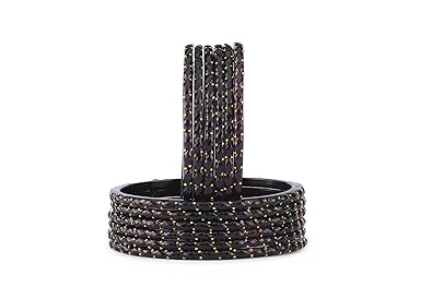 Plain and Glossy Finished Raindrop Glass Bangle Set For Women and Girls