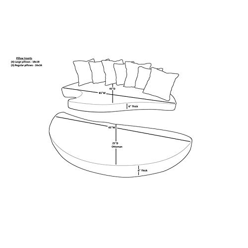 TK Classics Covers for Sun Bed Cushions in Aruba (Cushions Not Included)