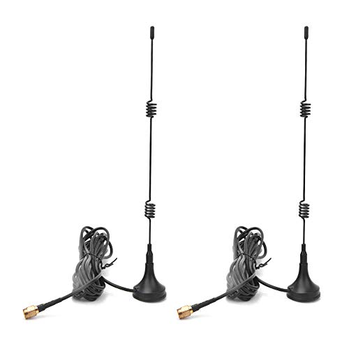 2 pcs Acciaio al carbonio sucker con base a magnete 3 metri 2.4 g 700-2700MHz