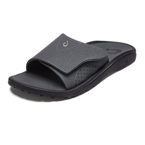 OLUKAI Nalu Slide Men's Versatile Slide Sandals, Water-Friendly & Adjustable Straps, Lightweight & Durable, All-Day Comfort & Support