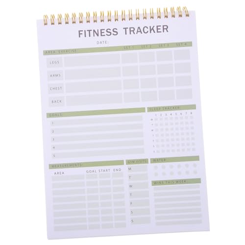 BESPORTBLE Workout Log Book Planner Notebook Workout Journal for Women Fitness Planner Fitness Notepad