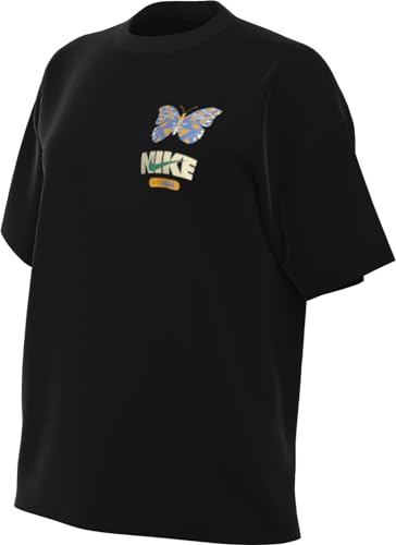 Nike W NSW tee OC 2 BF AMD Top, Negro, Large Mujeres