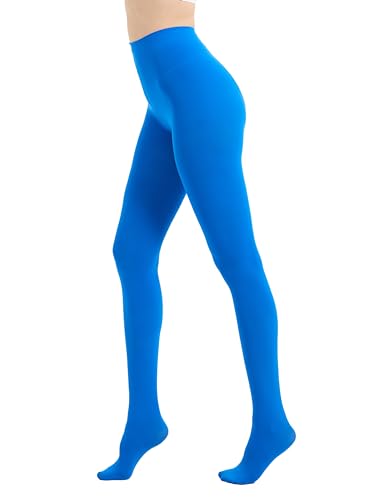 Image of 80D Semi Opaque Tights for Women Stretchable High Waist Womens Stockings Soft Pantyhose with 20+ Colors