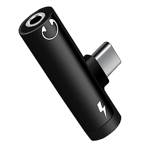 Type-C to 3.5mm Cz ϊA_v^[ 2in1 CzWbNA_v^[ yȂ[dł y/ʘb ʒ߉\ iPad Pro/Galaxy/Xiaomi/HUAWEIȂType-C|[g̃foCXɑΉ