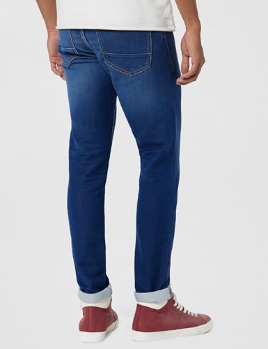 Image of Peter England Men's Slim Tapered Jeans | Denim | Premium | Modern Fit