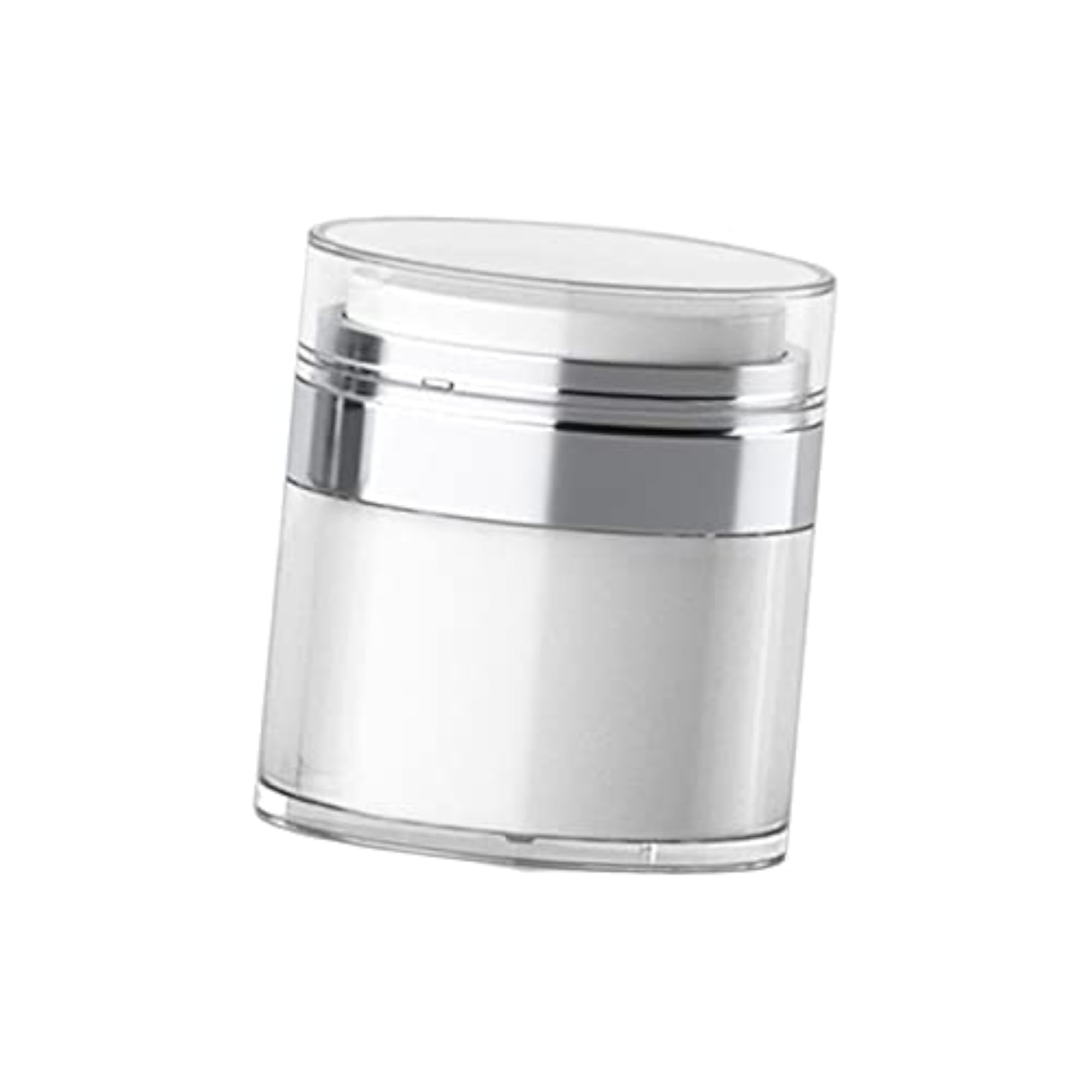 2x Airless Pump Leakproof Travel Lotion Jars
