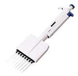 CGOLDENWALL Pipette 8 Canaux Manuelles Réglable 5-300μl Optional (0.5-10μl)...