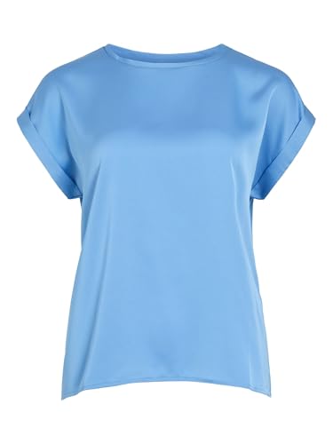 Vila Viellette S/S Satin Top - Noos, All Aboard, 42