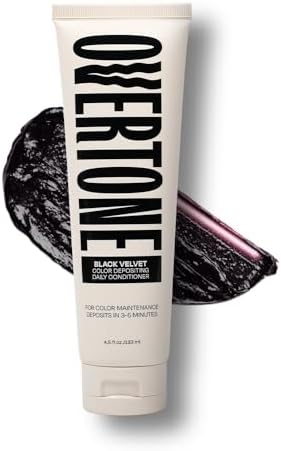 OVERTONE Color Depositing Daily Conditioner, Semi Permenant, Black Velvet