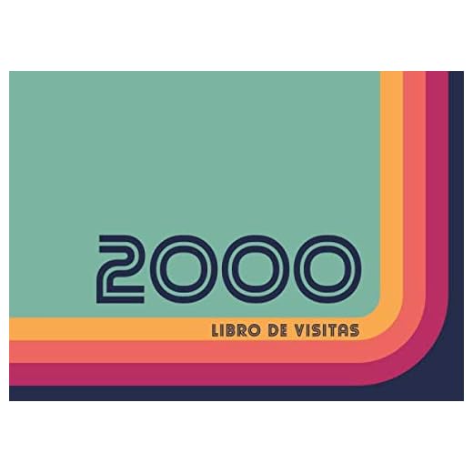 2000 Libros de Visitas: Libro de visitas para fiestas de cumpleaños de estilo retro para que la familia y los amigos inserten saludos y mensajes | 100 páginas | Vol 2