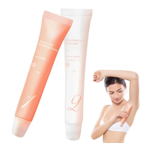 Hair Removal Shower Cream, Coconut Oil & Vitamin E, Gentle Sensitive Skin Formula, 8 oz