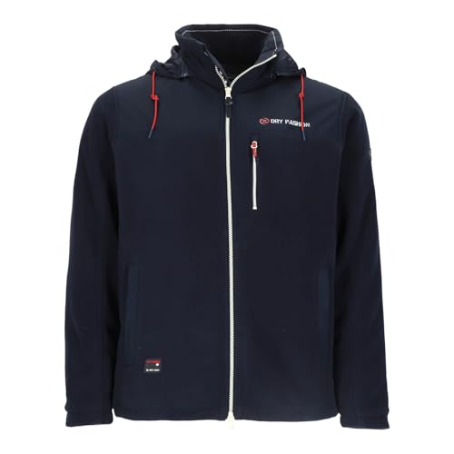 Dry Fashion Herren Fleecejacke Tallin mit Windstopp - Wärmende Jacke mit...