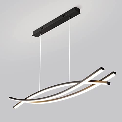 Suspension LED 60W pour salle à manger plafonnier lustre réglable blanc