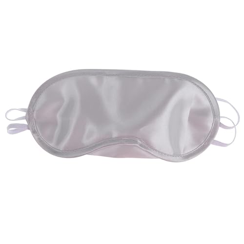 Antifaz Para Dormir Seda Mascarilla for ojos de seda for hombre y mujer, cubierta suave for los ojos, parche for los ojos de viaje, parche for el ojo Natural, mascarilla for dormir, 1 ud.(Silver)