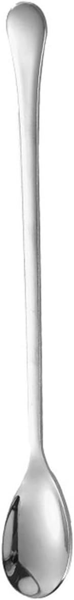Spoons,Rice Spoons, Stainless Steel Coffee Spoon Long Handle Spoon Ice Cream Dessert Spoon Fruit Spoon Stirring Milk Tea Spoon Dinner Spoon Teaspoons(Silver,Large)