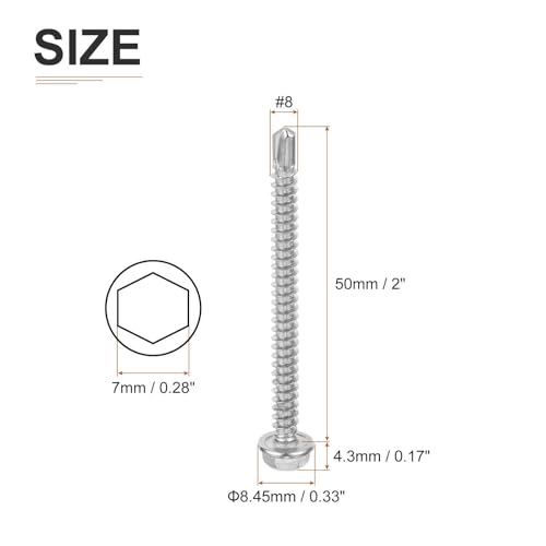 Tornillos autorroscantes con cabeza hexagonal DTGN x25 miniatura 2