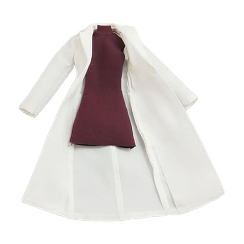 Gralara 2 Piezas Ropa para Muñeca Chaqueta Larga Vestido sin Mangas Accesorios Creativos para Personalización DIY Adecuado para Coleccionistas Regalo