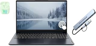 Lenovo IdeaPad 15.6” FHD Touchscreen Laptop, 40GB RAM 2.5TB Storage (2TB SSD+512GB Docking Station Set), 10-Cores Intel Core i5, Windows 11 Pro with Microsoft Office Included, PLUSERA Earphones