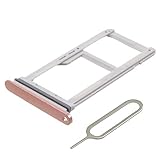 MMOBIEL SIM Kartenhalter Kompatibel mit Samsung Galaxy S7 2016 - SIM Card Tray Schlitten - Inkl. Gummidichtung und SIM Pin - Gold