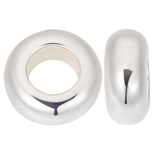 Perles intercalaires argent 925 de 7 mm pour création de bijoux durables - 2