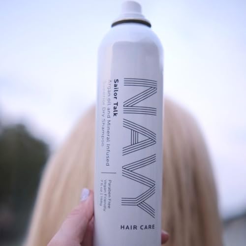 NAVY HAIR CARE Sailor Talk Dry Shampoo | Oil Absorbing and Nourishes Hair with Argan Oil | 7 oz - Image 4