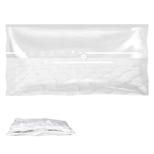 Sacco Sottovuoto Materasso Singolo 220 X 100 cm, Sacco per Materasso, Riutilizzabile, Impermeabile, Consente Di Risparmiare l'80% di Spazio, Design Trasparente per Vedere Facilmente Il Contenuto