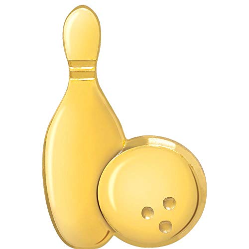 Bowling Pin, Bowling Chenille Lapel Pin Button