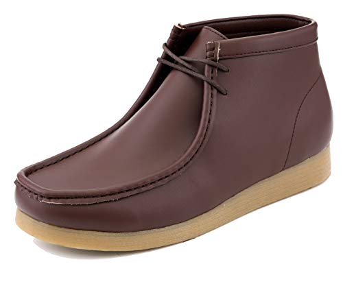 Image of Amali Casual Chukka Boots for Men, High-Top, Lace Up Suede Men's Shoes, Desert Boots with Crepe Rubber Sole