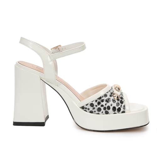 Women's Strappy Wedge Sandals Chunky Heel Squared Toe Patent PU Leather Sexy Party Dress Shoes2