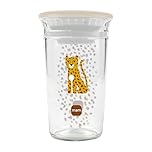 MAM Easy to Drink Toddler Cup | 290ml | 360° Rim for Sipping at Any Angle | Clear Like Glass | Easy to Hold | One Piece Soft Silicone Valve | Baby Accessories | Cotton