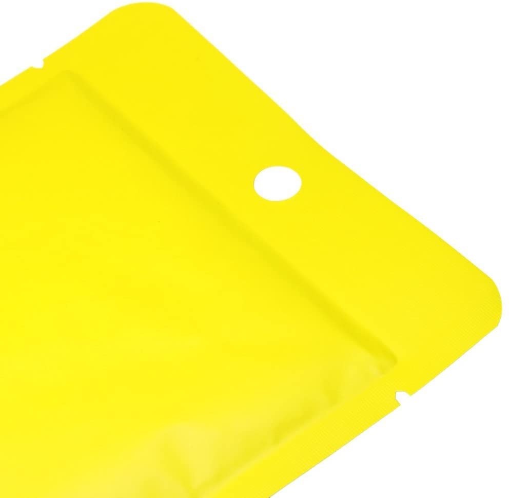Sachets hermétiques, 100 pièces Double Face Brillant thermoscellable Mylar Aluminium