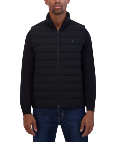 Image of Nautica Men's Lightweight Puffer Vest - Wind & Water-Resistant