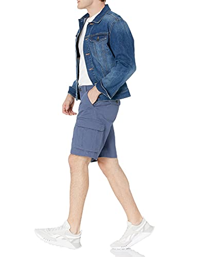 Image of Amazon Essentials Men's 10 inch Classic-Fit Cotton Twill Cargo Shorts with Multiple Pockets, Zip Fly, Button Waist (Available in Big & Tall)