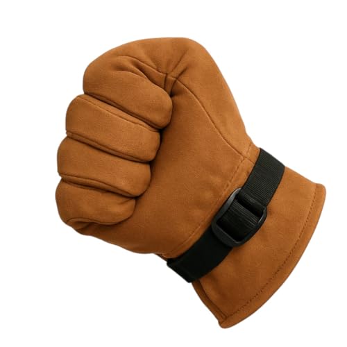 Image of TLN Genuine Leather Gloves for Men | Premium Soft Driving, Biking & Winter Gloves, Warm, Stylish & Durable Hand Gloves for Outdoor & Daily Use