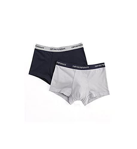 Emporio Armani 2-Pack Stretch Cotton Trunk Grey/Marine MD (US 34