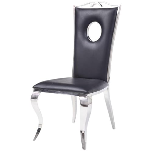 Acme Furniture Cyrene Side Chair (Set of 2) in PU and Stainless Steel -  62078