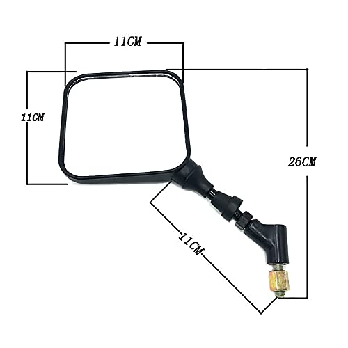 Earlyred Dual Sport Motorcycle Rear View Mirror Rearview Side Mirrors Compatible with Suzuki DRZ400 DR650 DR650S DR 650 500 400 370 350 250 200 125 100 50 DRZ 400 Moto Accessories 10MM by Earlyred - Used condition - Image 3