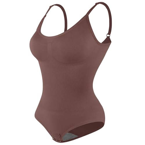 Body débardeur marron col en v vêtement gainant premium taille M