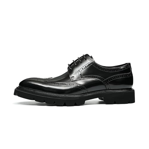 Men's Breathable Oxford Dress Shoes for Wedding, Office and Business Casual Non-Slip Sole with Cushioned Support